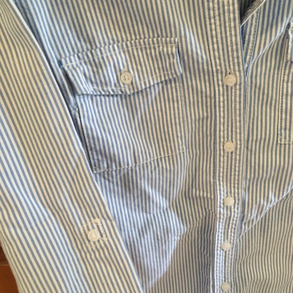 Garage Blue and White Button Down - Picture 4 of 5